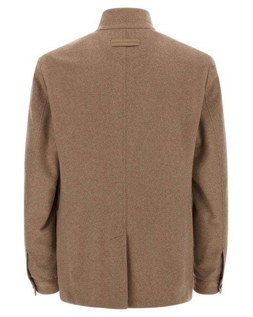 Zegna Brown Il Conte Jacket for men