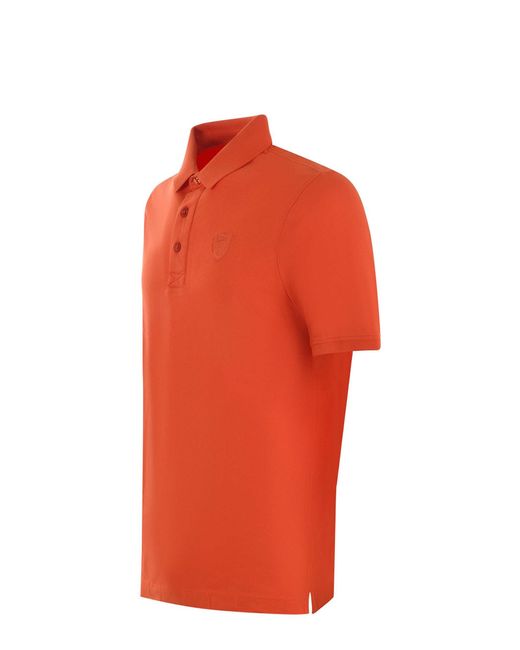 Blauer Orange Polo Shirt for men