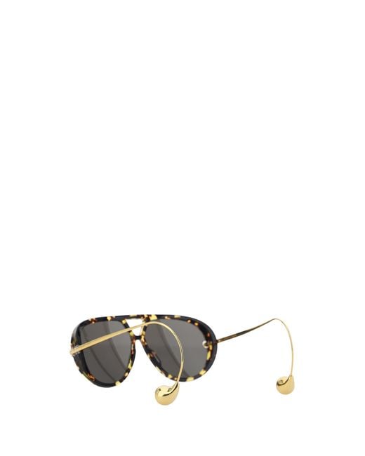 Bottega Veneta Multicolor Sunglasses Drop Aviator Havana