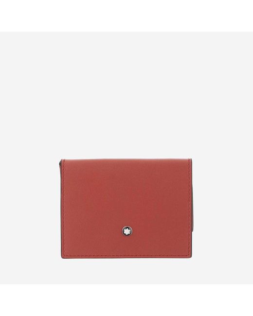 Montblanc Red Trio Soft Card Holder 4 Compartments for men