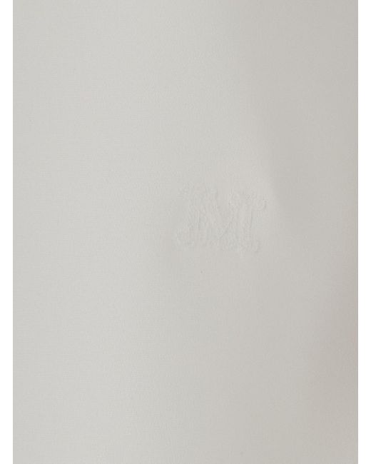 Max Mara White Sleeveless Top Pavido Silk Tops