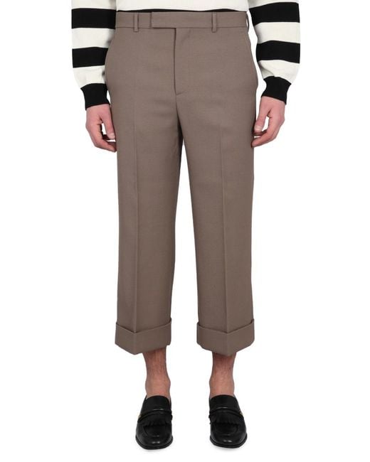 Gucci Multicolor Shorts Wool Trousers for men