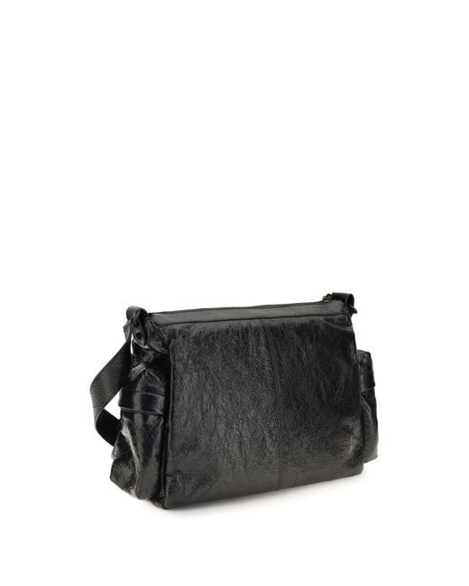 Balenciaga Black Le City Multipocket Medium Shoulder Bag Lamb Ovis Aries for men