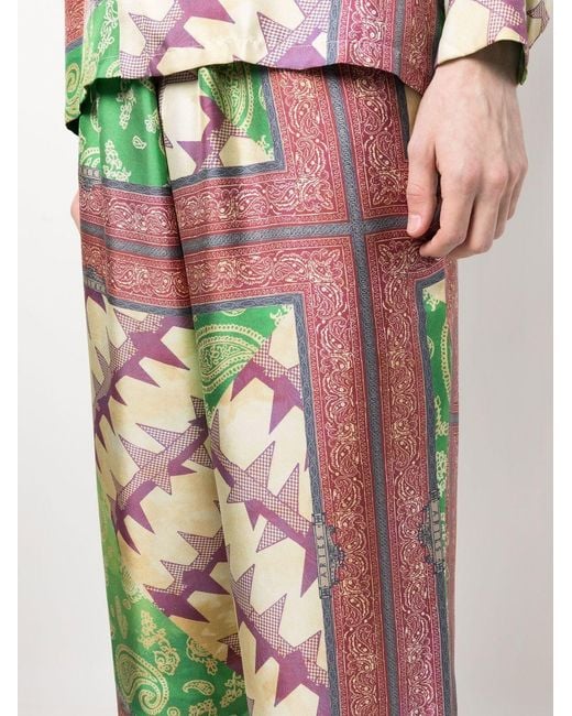 Aries Pink Trousers Silk for men