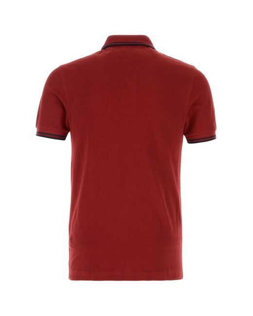 Fred Perry Red Fp Twin Tipped Shirt for men