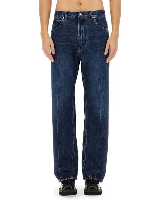 Dolce & Gabbana Blue Oversize Jeans Cotton for men