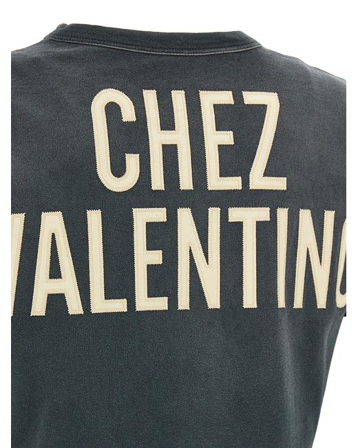 Valentino Garavani Black Panther Lady T-Shirt Cotton