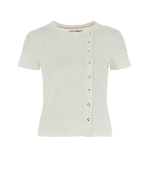 GIMAGUAS White Cotton Gisele T-Shirt