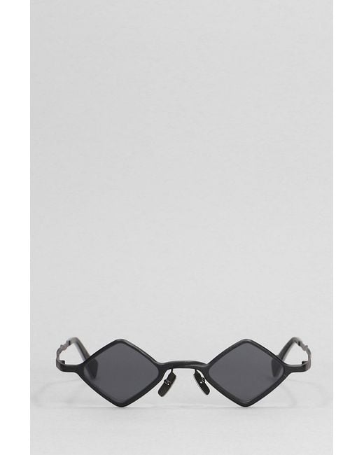 Kuboraum Gray Z14 Sunglasses In Silver Metal Alloy