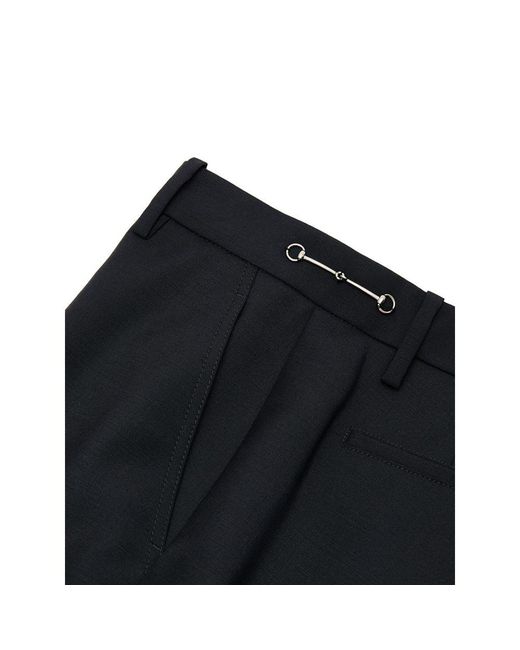 Gucci Black Slim-Fit Trousers