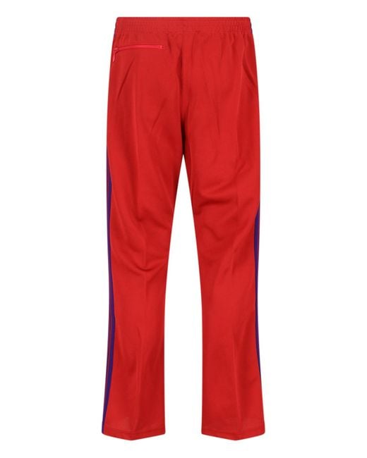 Needles Red Joggers for men