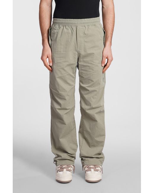 Represent Pants In Green Cotton for men
