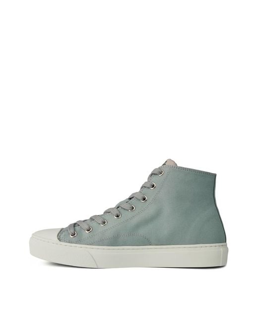 Vivienne Westwood White Plimsoll Logo High-Top Sneakers Shoes for men