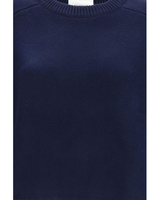 Lisa Yang Blue Karine Sweater Kashmir/Capra Hircus