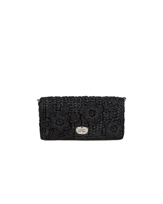 Miu Miu Black Miu Crossbody Bag Lambskin Crossbody-Bags