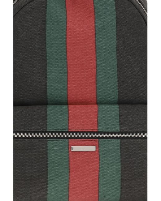 Gucci Blue Large Web Backpack Fabric Backpacks for men