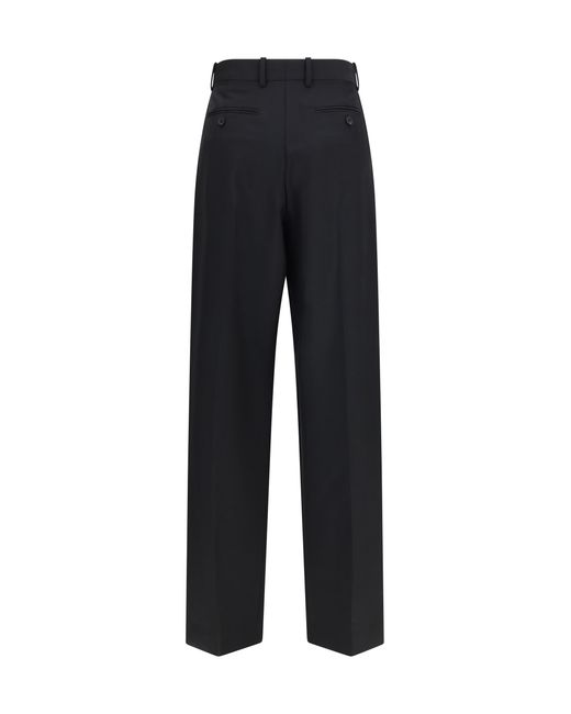 Givenchy Blue Trousers Double-Pleat Wool-Mohair Wool (Ovis Aries)