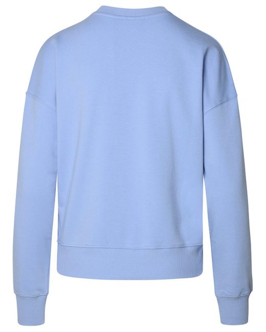 Chiara Ferragni Blue Eyelike Motif Drop Shoulder Sweatshirt