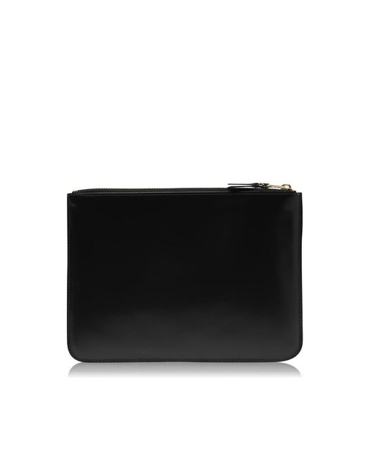 Comme des Garçons Black Mirror Inside Logo Zip Pouch Wallet for men