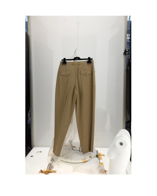 Céline Green Trousers Montauk Wool