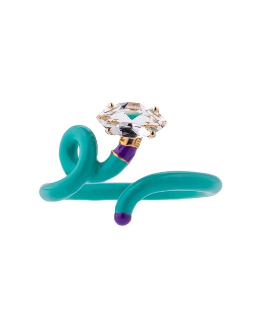Bea Bongiasca Blue Baby Vine Tendril Ring Head To Toe In Mint