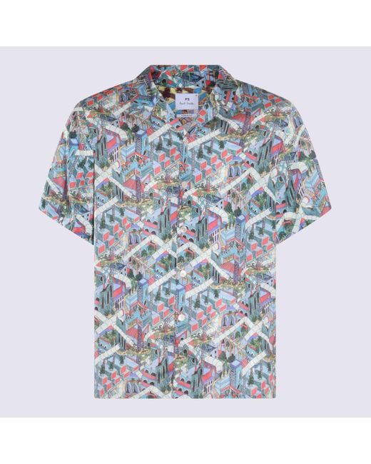 Paul Smith Blue Multicolour Shirt for men