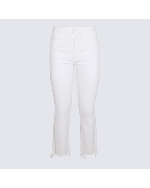 Mother White Cotton Jeans