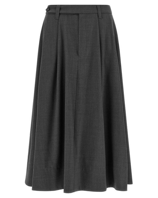 Brunello Cucinelli Gray Skirt