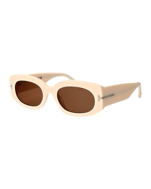 Tom Ford Brown Ft1187 25E Acetate Sunglasses