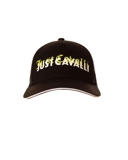 Just Cavalli Black Hat for men