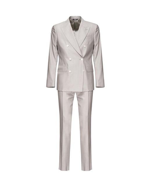 Dolce & Gabbana White Dresses Silkvirgin Wool for men