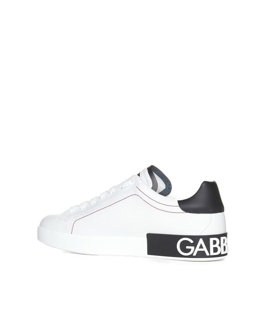 Dolce & Gabbana White Portofino Sneakers for men
