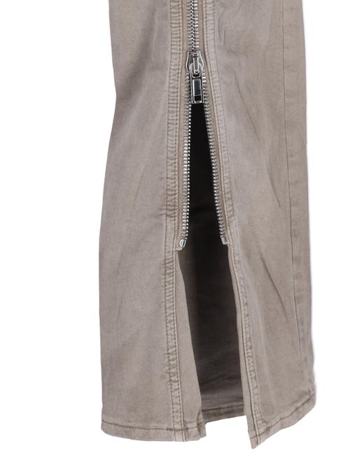 Rick Owens Gray Zip Detail Jeans for men