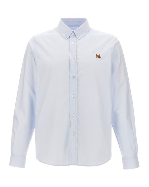 Maison Kitsuné White 'Mini Fox Head Classic' Shirt for men