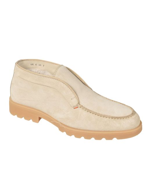 Santoni Natural Low-top Fitted Loafers for men