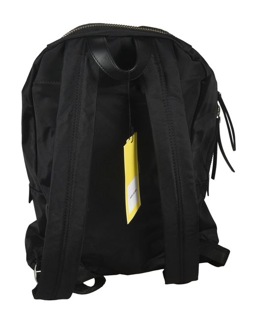 Marc Jacobs Black Logo Patched Backpack