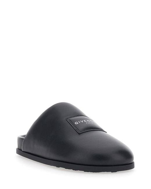 Givenchy Black Mules, Lambskin Lamb