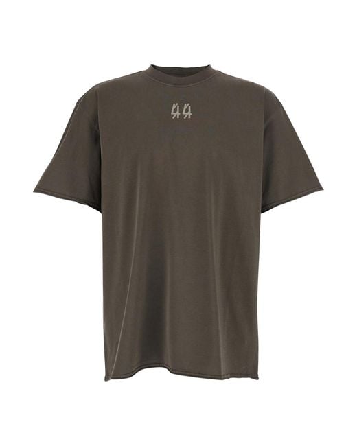 44 Label Group Green T-Shirt With Round Neck for men