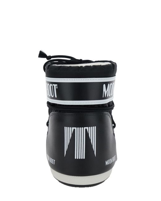 Moon Boot Black Ankle Boots Icon Low Nylon
