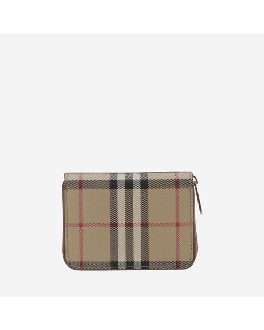 Burberry Gray Check Wallet