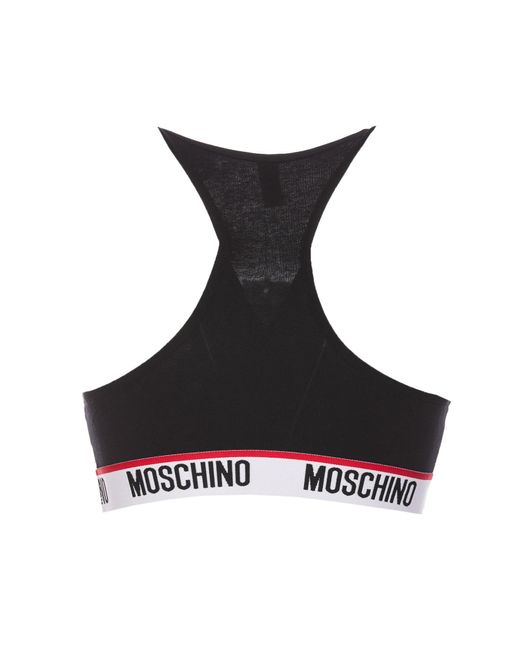 Moschino Black Band Logo Top