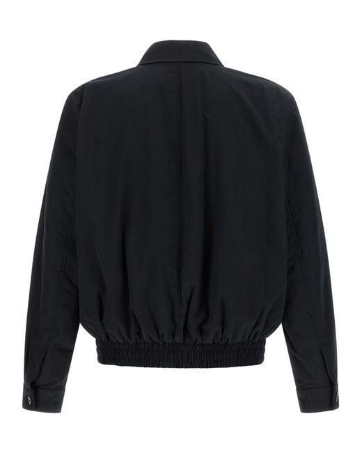 Saint Laurent Blue Cotton Shell Jacket Clothing for men