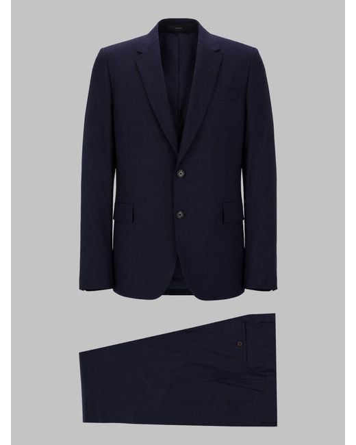 Paul Smith Blue Two-Piece Wool Suit Suits for men