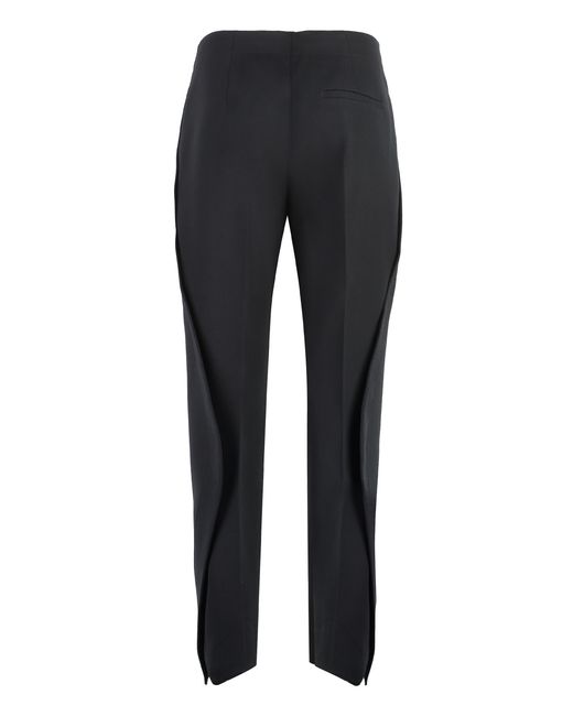 Bottega Veneta Black Pleated Front Tailored Trousers