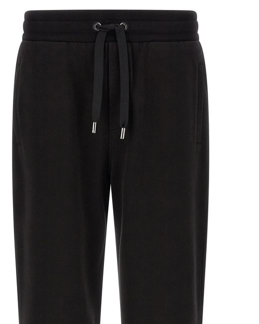 Dolce & Gabbana Black Cotton Joggers (Workout Pants) for men