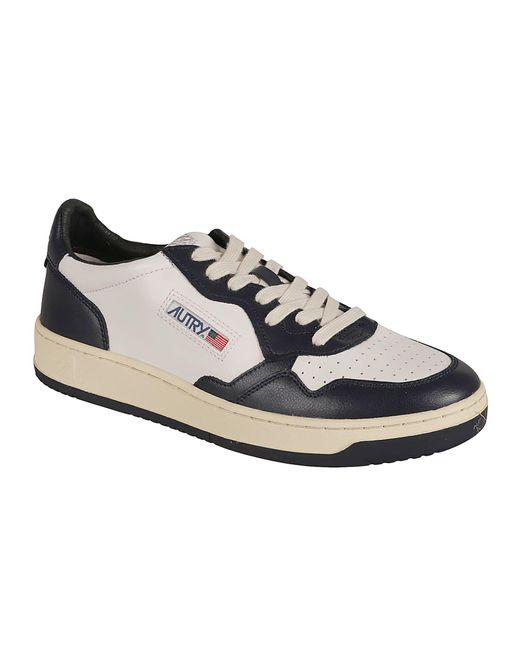 Autry White Medalist Low Sneakers for men