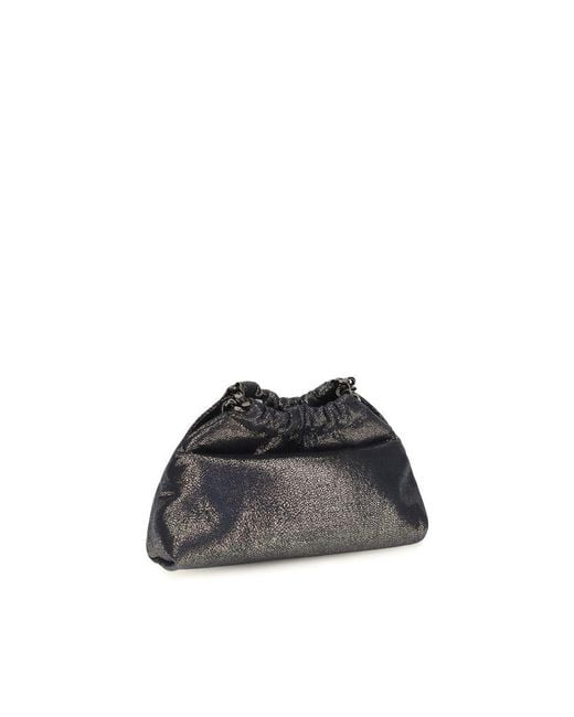 Stella McCartney Black Blue Polyester Shoulder Bag