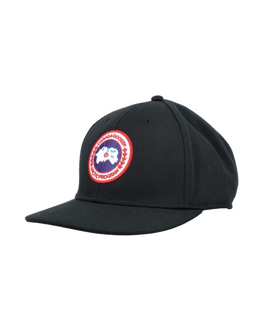 Canada Goose Black Cg Arctic Adjustable Baseball Cap for men