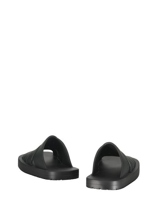 Bottega Veneta Black Rubber Slides for men