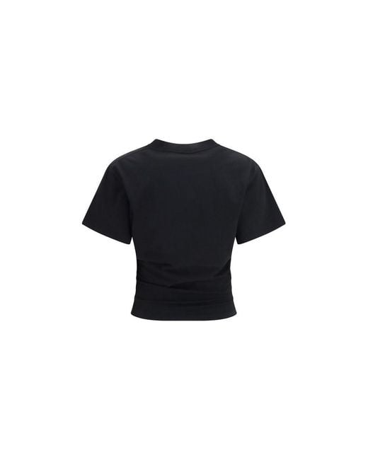 Balenciaga Blue Black Cotton T